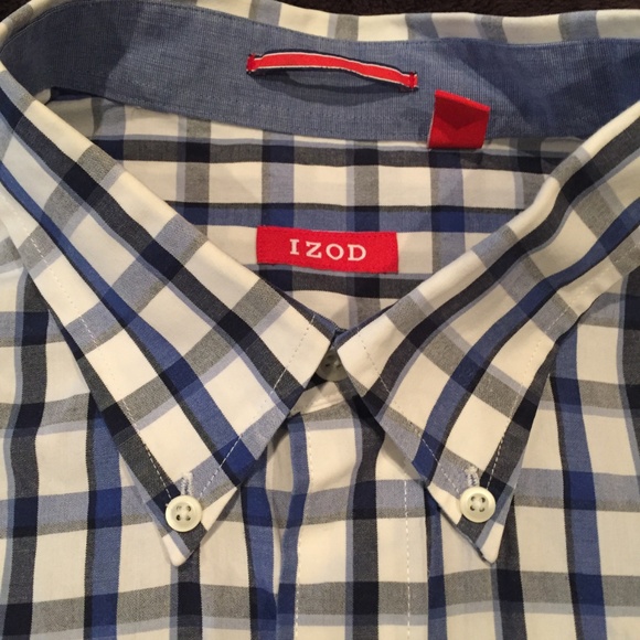 🛍️Men's Izod Button down Long Sleeve Plaid Shirt XL - Picture 3 of 4